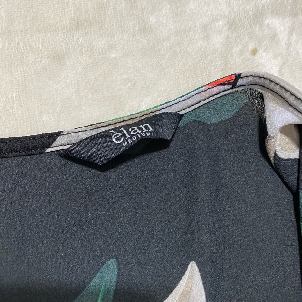 Elan Cardigan floral black and green size medium - Picture 6 of 8